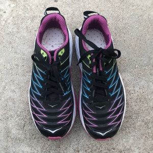 Hoka Black Rainbow Running Shoes